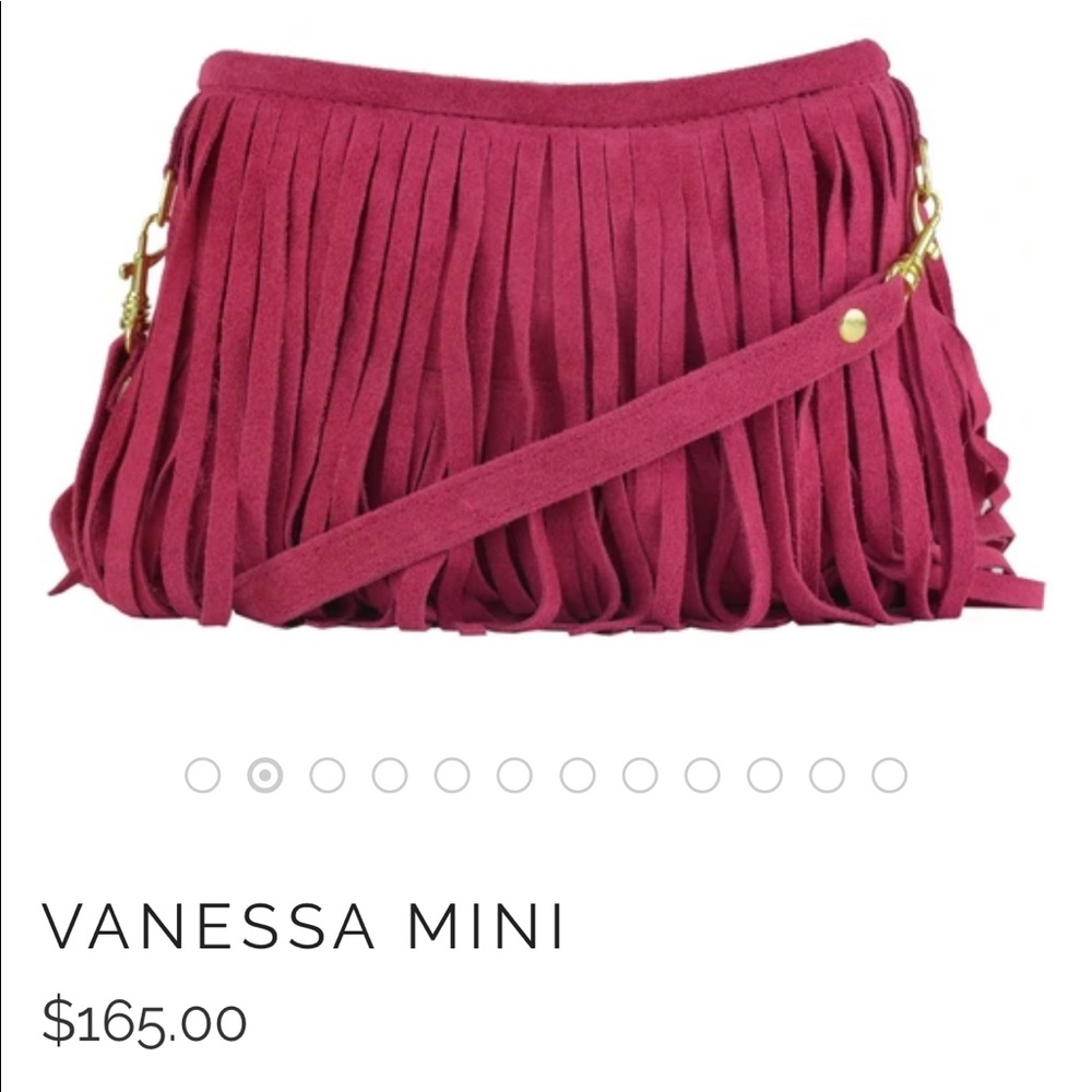 JJ Winter Vanessa mini fringe cross body bag